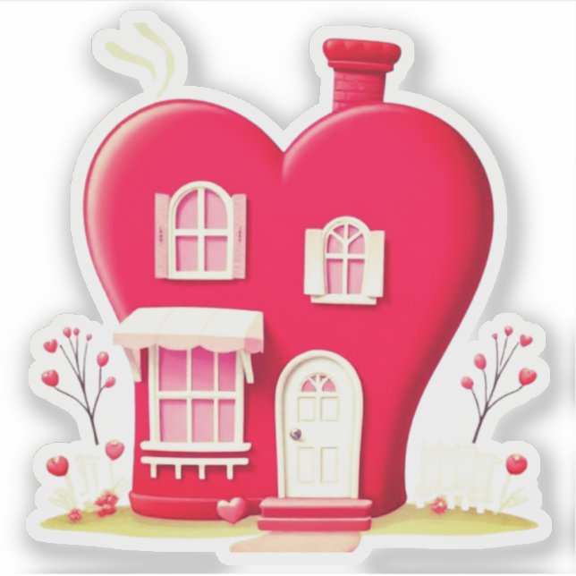 ADESIVO VALENTINES HEART HOUSE (Frente)
