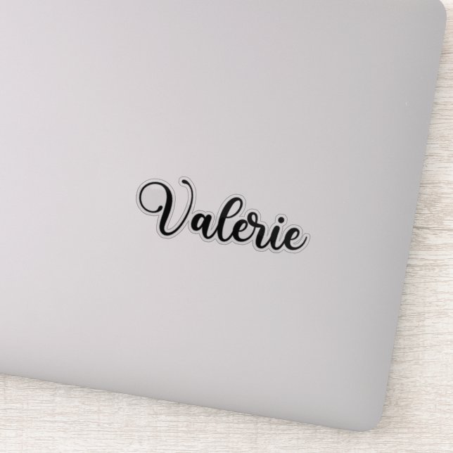 Adesivo Valerie Name - Caligrafia manuscrita (Detalhe)