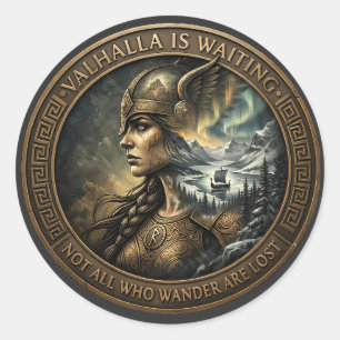 Adesivo Valhalla está Esperando: Medalha do Espírito da Va