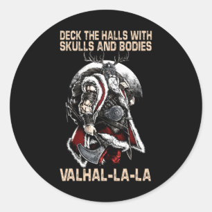 Adesivo Valhalla-La Deck os corredores com crânios e corpo