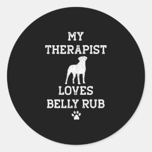 Adesivo Valley Bulldog My Therapist ama Belly Rub