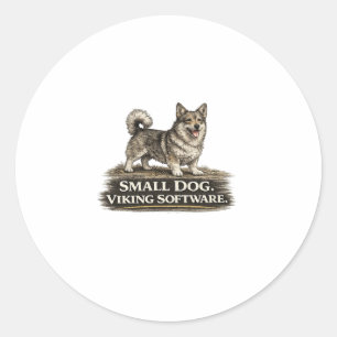 Adesivo Vallhund Sueco – Software Viking Pequeno Cachorro