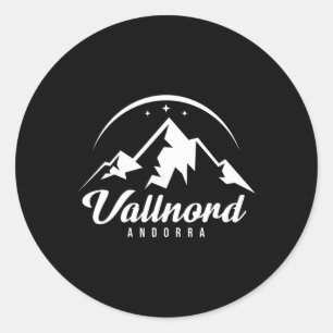 Adesivo Vallnord Andorra Ski Resort, esquiando Snowboard