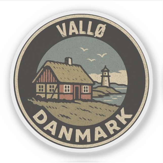 Adesivo Vallø, Dinamarca  (Frente)