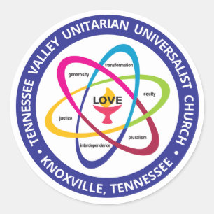 Adesivo Valores Compartilhados de TVUUC Atom