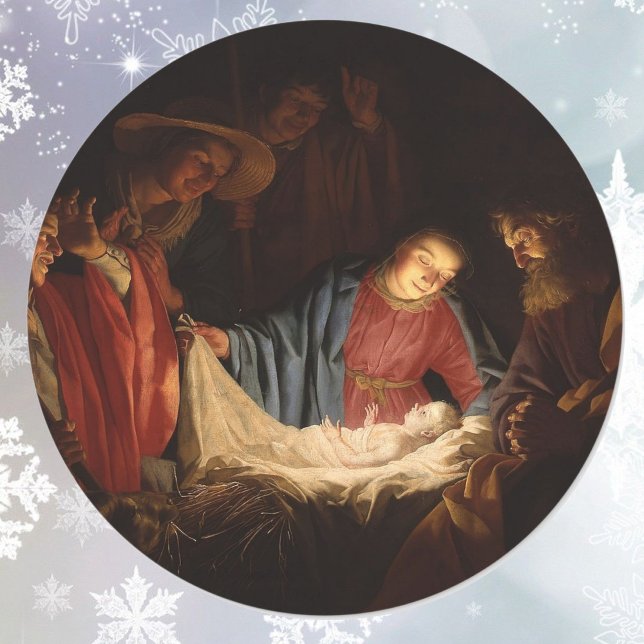 Adesivo Vamos Adorá-Lo Bebê Jesus (Criador carregado)