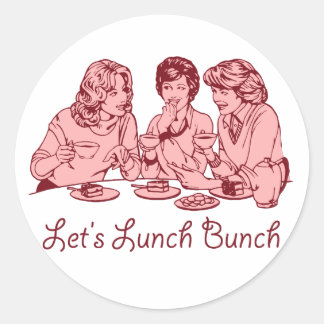 Adesivo Vamos almoçar o Bunch 50's retro gráfico