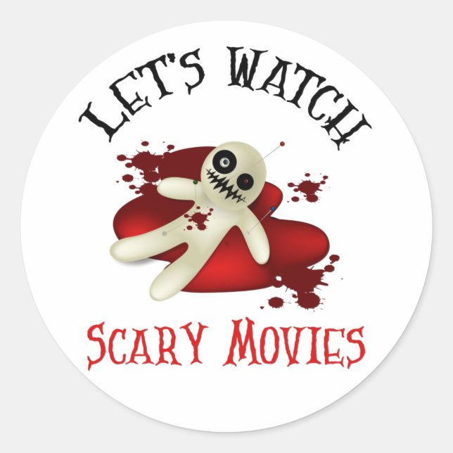 Adesivo Vamos Assista Filmes Assustadores, Filme Horror Ob (Frente)