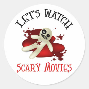 Adesivo Vamos Assista Filmes Assustadores, Filme Horror Ob