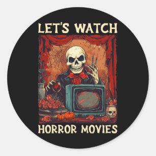 Adesivo Vamos Assiste Filmes Horrores Góticos Halloween Sk