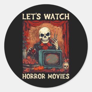 Adesivo Vamos Assiste Filmes Horrores Góticos Halloween Sk