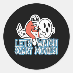 Adesivo Vamos Assistir Filmes de Terror Grito de Horror