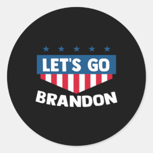 Adesivo Vamos Brandon Tee Engraçado Trendy Sarcastic Let#3