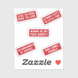 Adesivo Vamos Cavalgar (Vermelho)