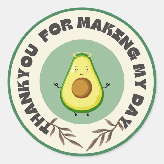 Adesivo "Vamos Celebrar o Avo! Birthday Bash Sticker" (Frente)