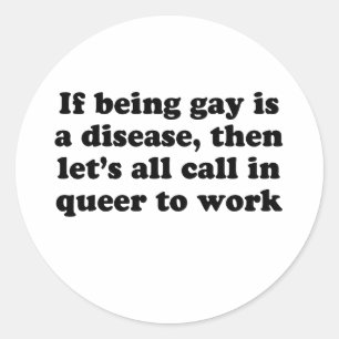 Adesivo Vamos chamar queer para trabalhar
