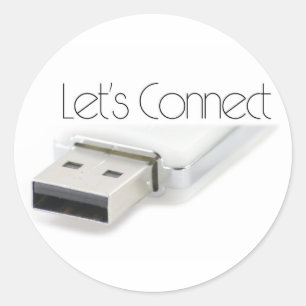 Adesivo Vamos conectar USB