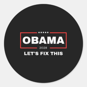 Adesivo Vamos Corrigir Este Obama Retro Vintage Patriótico