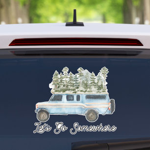 Adesivo Vamos de Cotação de Viagem de Campanha Ir Para Alg