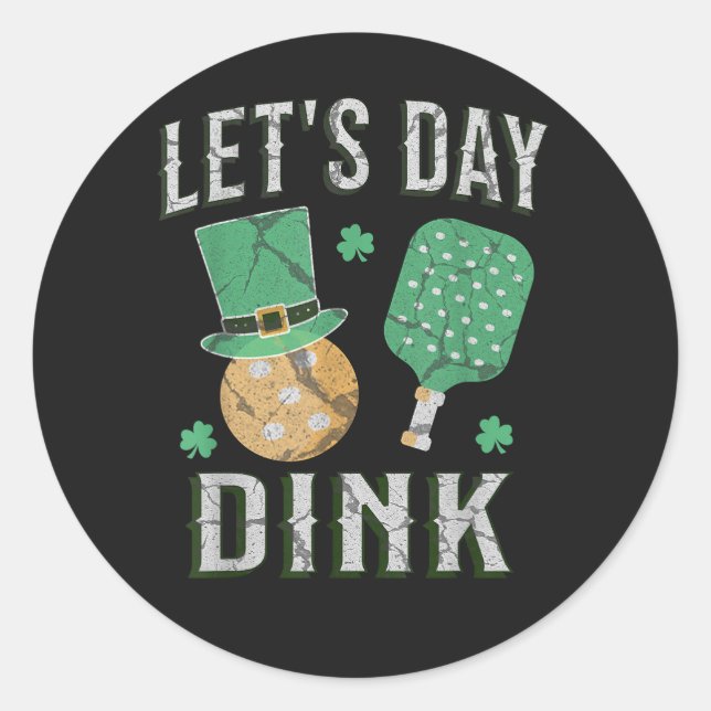 Adesivo Vamos dia dink piada de pickleball  (Frente)