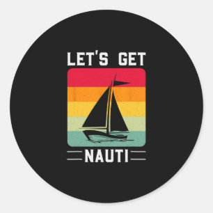 Adesivo Vamos Divertir-nos Nauti Retro Engraçado Náutico C
