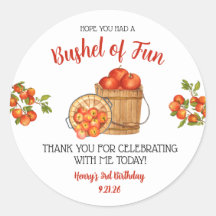 Vamos, divirta-se! Festa de aniversário de maçã