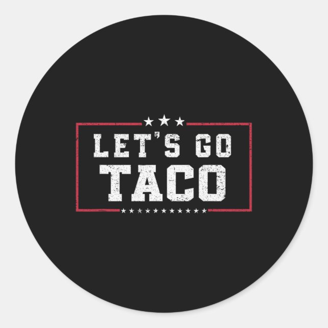 Adesivo Vamos Engraçado de Memória Go Taco (Frente)