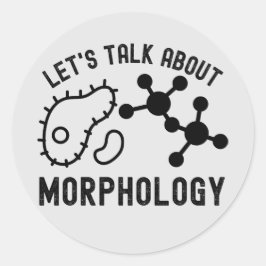 Adesivo Vamos falar sobre Morfologia, Ciência da Morfologi