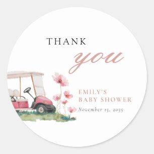 Adesivo Vamos Fazer uma Festa de Golfe para o Baby Shower