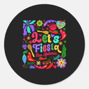 Adesivo Vamos festa san antonio floral engraçado cinco de