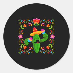 Adesivo Vamos festejar cinco de maio com cactus de guitarr