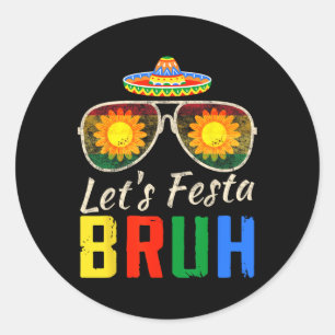Adesivo Vamos Festejar Compadre Cinco De Mayo Cacto Mexica