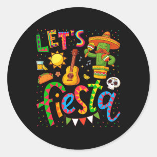 Adesivo Vamos Festejar o Cinco De Mayo Camisas Para Mulher