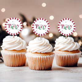 Adesivo Vamos Festejar Retro Caprichoso Vermelho e Verde