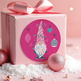 Adesivo Vamos Fica Muito Divertido Luzes De Natal Gnomo