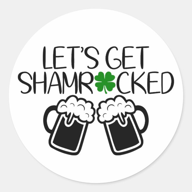 Adesivo Vamos ficar abalados 🍀 🍻 (Frente)
