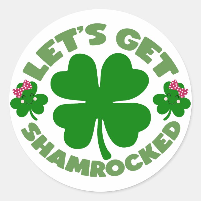 Adesivo Vamos ficar abalados 🍀 🍻 (Frente)