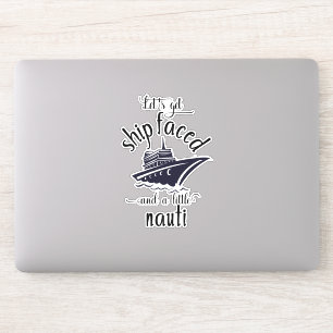 Adesivo Vamos Ficar com o Rosto do Navio Camiseta Divertid