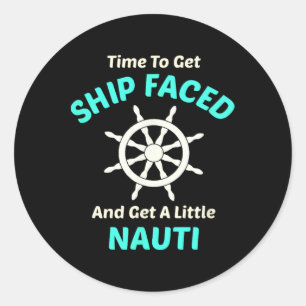 Adesivo Vamos Ficar Embriagados e Navegar com Nauti