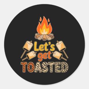 Adesivo Vamos Ficar Tostados Funny Marshmallow Campfire Ac