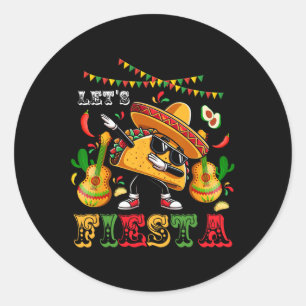 Adesivo Vamos Fiesta Cinco De Mayo Dabbing Taco Kids Boys