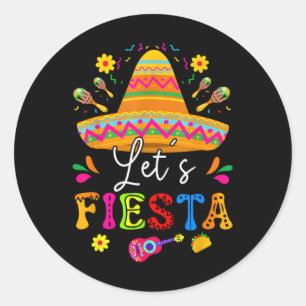 Adesivo Vamos Fiesta Cinco De Mayo Partido Mexicano Guitar