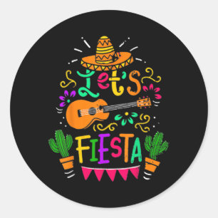 Adesivo Vamos Fiesta Cinco De Mayo - Violão Mexicano