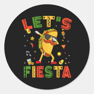 Adesivo Vamos Fiesta Tacos Dabbing Cinco De Mayo Mexicano 