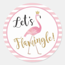 Adesivo Vamos Flamingle! Flamingo Sticker