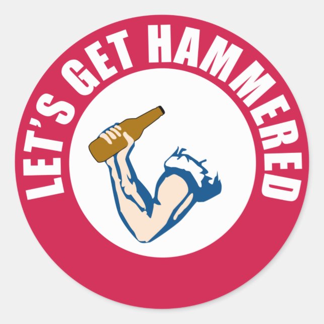 Adesivo Vamos Get Hammered (Frente)