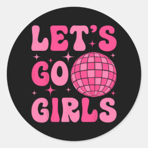 Adesivo Vamos Go Girls Bride Squad Groovy Disco Bacheloret