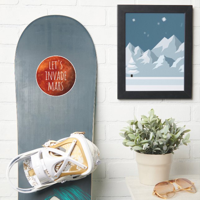 Adesivo Vamos Invade Mars Sticker (Prancha de snowboard)