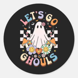 Adesivo Vamos Ir Ghouls Halloween Ghost Outfit Ret