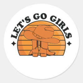 Adesivo Vamos Ir Meninas, Meninas Noite Fora